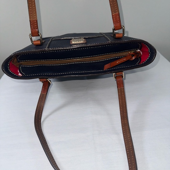 Dooney & Bourke Lexington Small Tote Midnight Blue Navy Pebble Leather Shopper - Picture 10 of 16